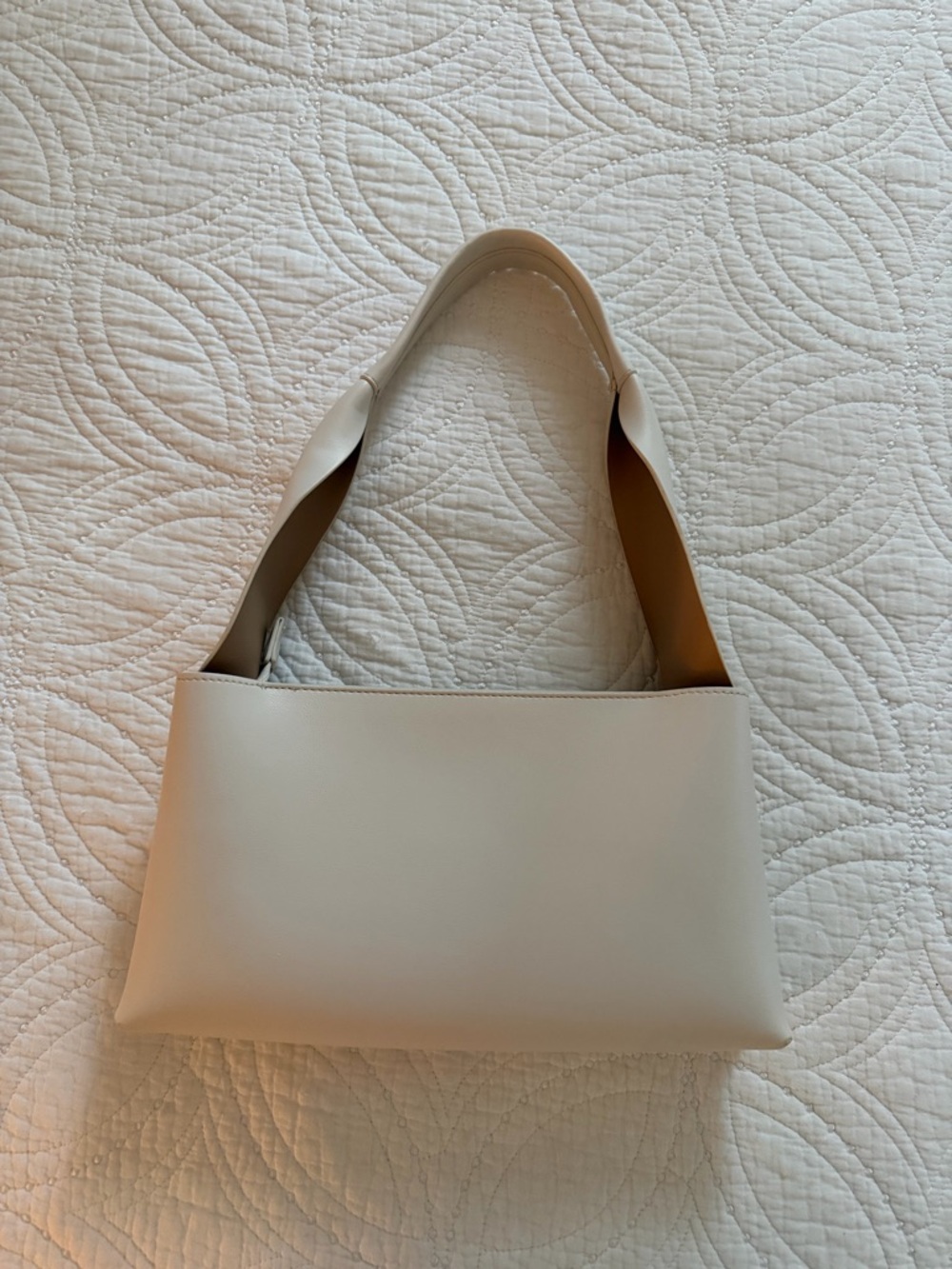 Anthropologie Cream Shoulder Bag - Sleek Everyday Tote